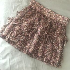 Rachel & Chloe Floral Ruffle Skirt
